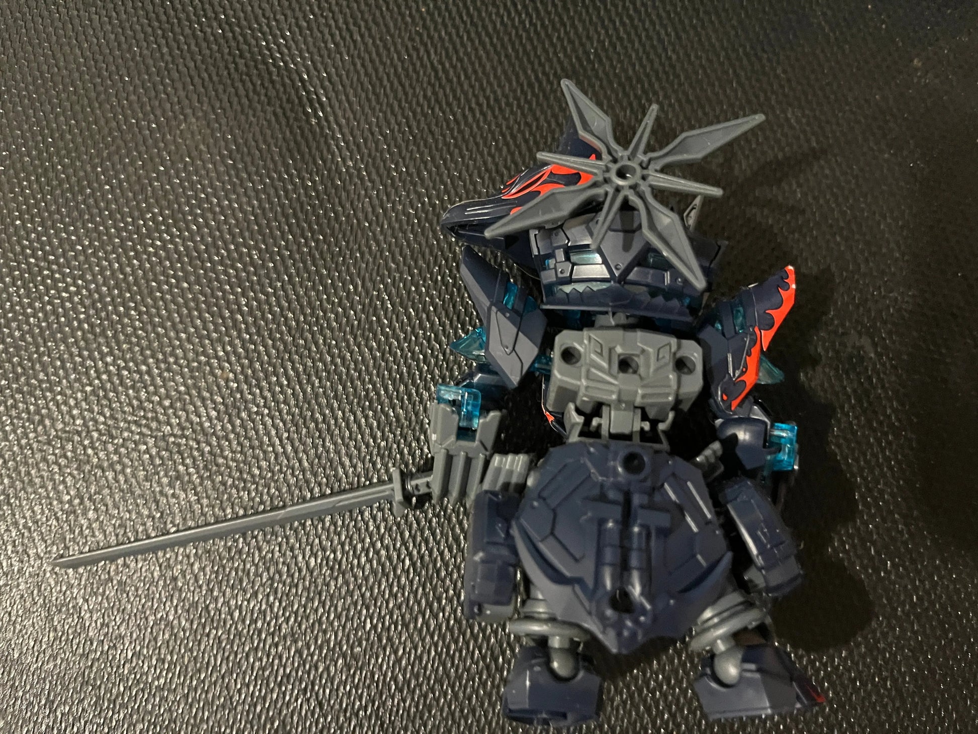 BANDAI SPIRITS SDW HEROES Sasuke Delta Gundam Color-coded Plastic Model (Build With Box) FRENLY BRICKS - Open 7 Days