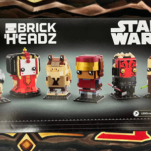 LEGO BrickHeadZ- Star Wars The Phantom Menace - Jar Jar Binks #227 Anakin Skywalker # 228 Queen Amidala #229 Captain Panaka #230 Qui-Gon Jin #231 Darth Maul #232 40676 FRENLY BRICKS - Open 7 Days