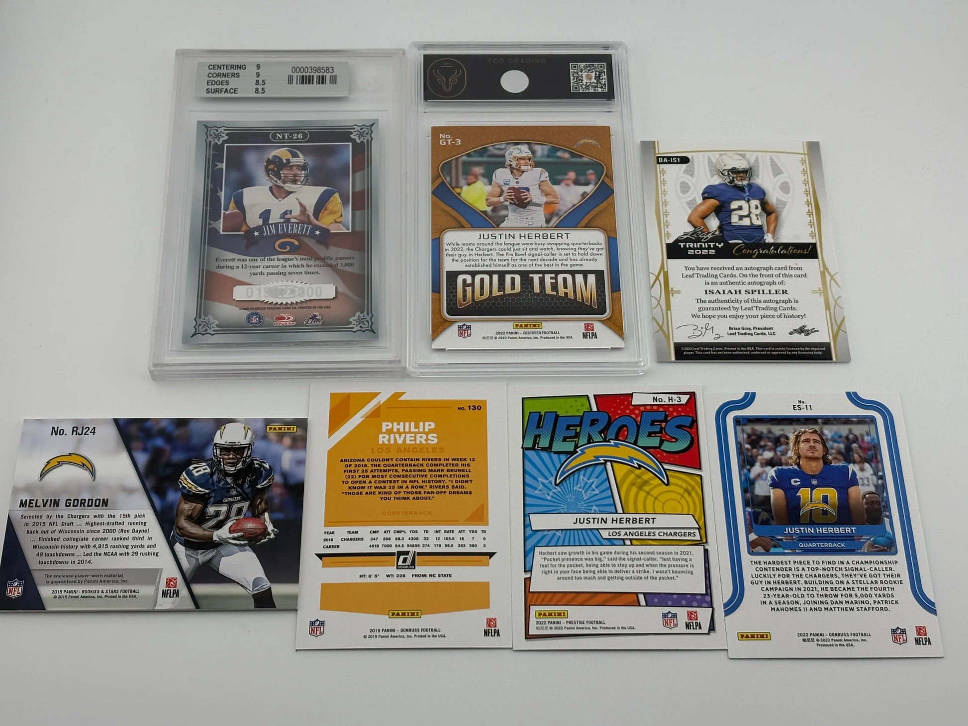 NFL Sports LA Chargers Car Lot - Justin Herbert, Rookies, Graded, Auto FRENLY BRICKS - Open 7 Days