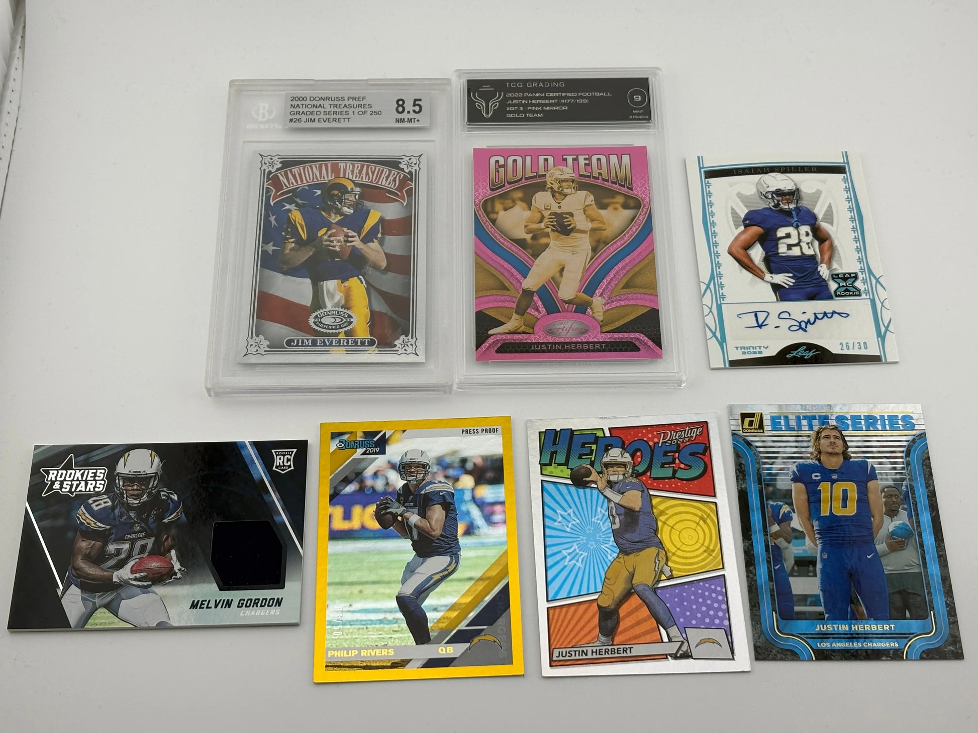 NFL Sports LA Chargers Car Lot - Justin Herbert, Rookies, Graded, Auto FRENLY BRICKS - Open 7 Days