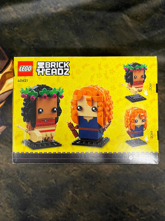 LEGO Brick Headz Moana #197 Merida #198 Twin Pack 40621 FRENLY BRICKS - Open 7 Days