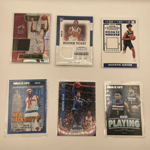 NBA Patch & Numbered Card lot 6 different players (lot#14) FRENLY BRICKS - Open 7 Days