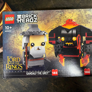 LEGO Brick Headz Gandalf the Grey #185 Balrog #186 Lord of the Rings Twin Pack 40631 FRENLY BRICKS - Open 7 Days