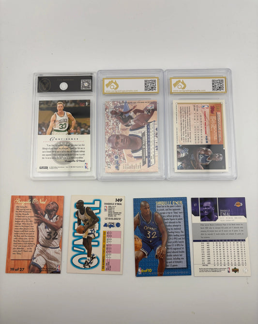 Vintage NBA Sports Shaquille O’Neal Magic / Lakers Card Lot - Fleer, Vintage, Graded FRENLY BRICKS - Open 7 Days