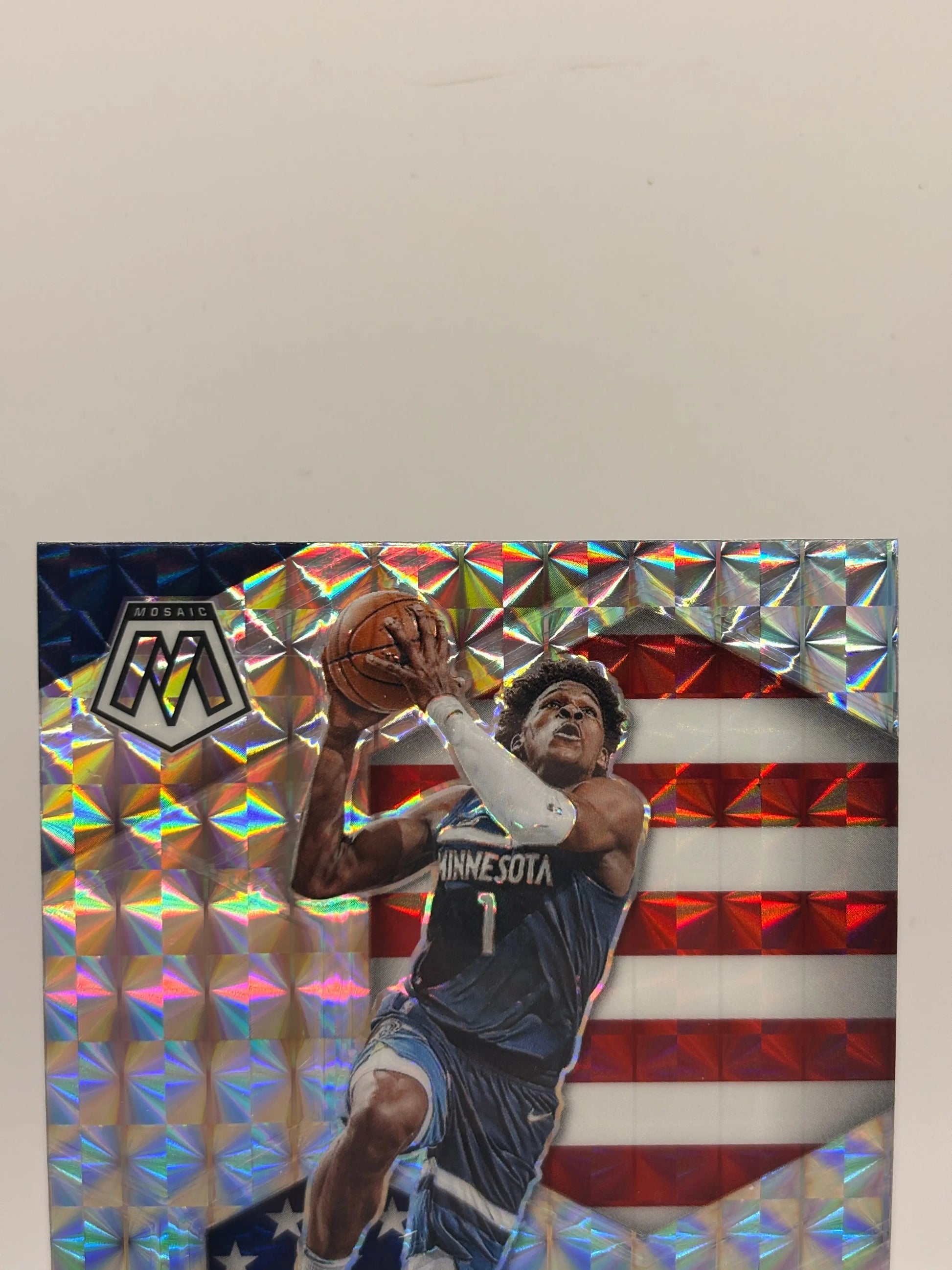 2020-21 Panini Mosaic Basketball #252 Anthony Edwards Silver National Pride FRENLY BRICKS - Open 7 Days
