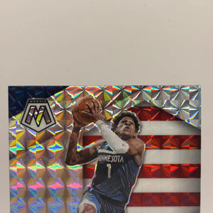 2020-21 Panini Mosaic Basketball #252 Anthony Edwards Silver National Pride FRENLY BRICKS - Open 7 Days
