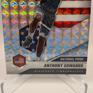 2020-21 Panini Mosaic Basketball #252 Anthony Edwards Silver National Pride FRENLY BRICKS - Open 7 Days