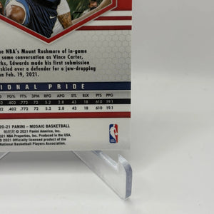 2020-21 Panini Mosaic Basketball #252 Anthony Edwards Silver National Pride FRENLY BRICKS - Open 7 Days