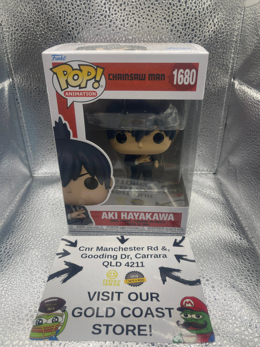 Funko Pop! Vinyl: Chainsaw Man - Aki Hayakawa #1680 FRENLY BRICKS - Open 7 Days