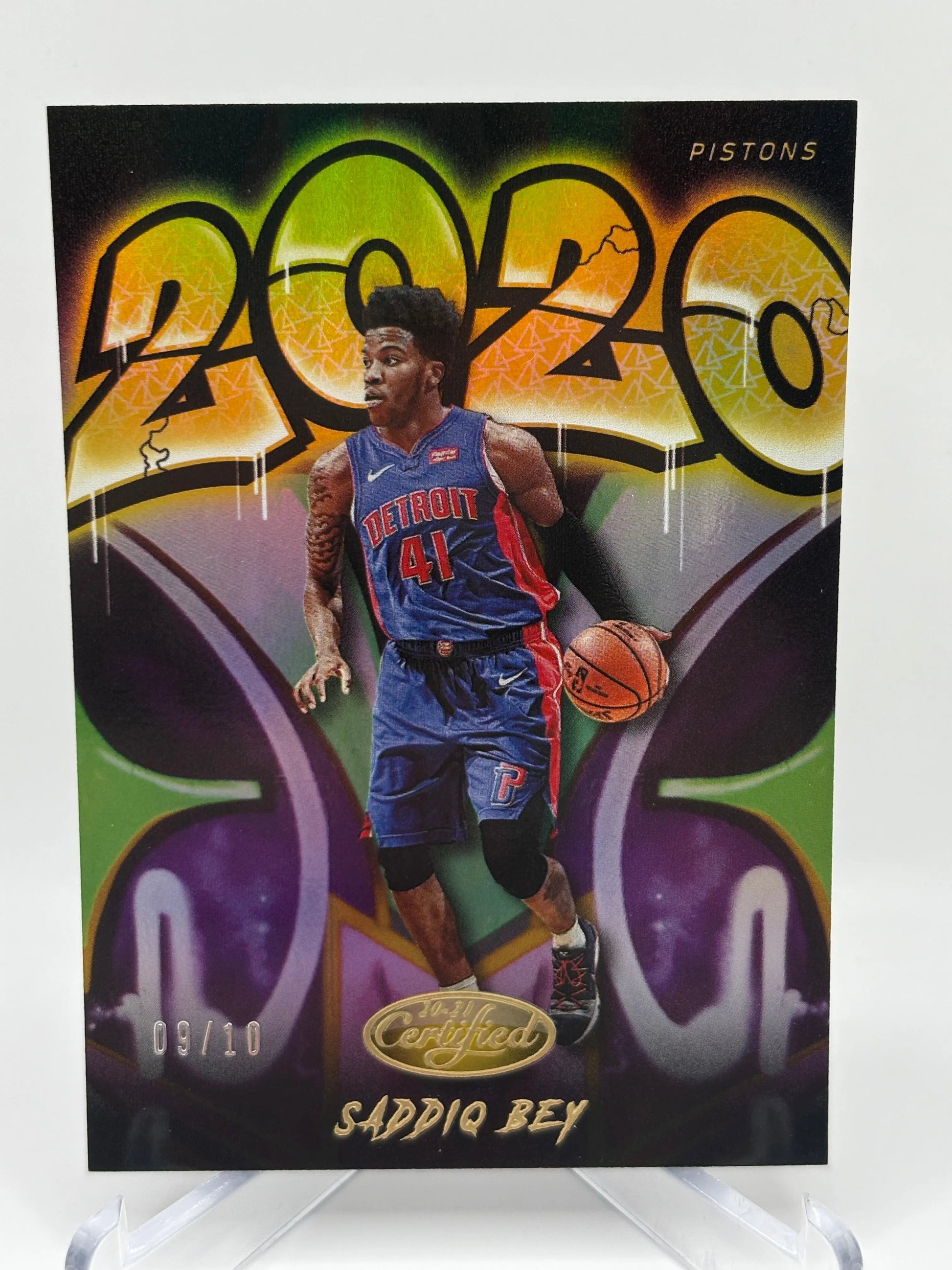 2020-21 Panini Certified Basketball #12 Saddiq Bey 2020 09/10 Pistons FRENLY BRICKS - Open 7 Days