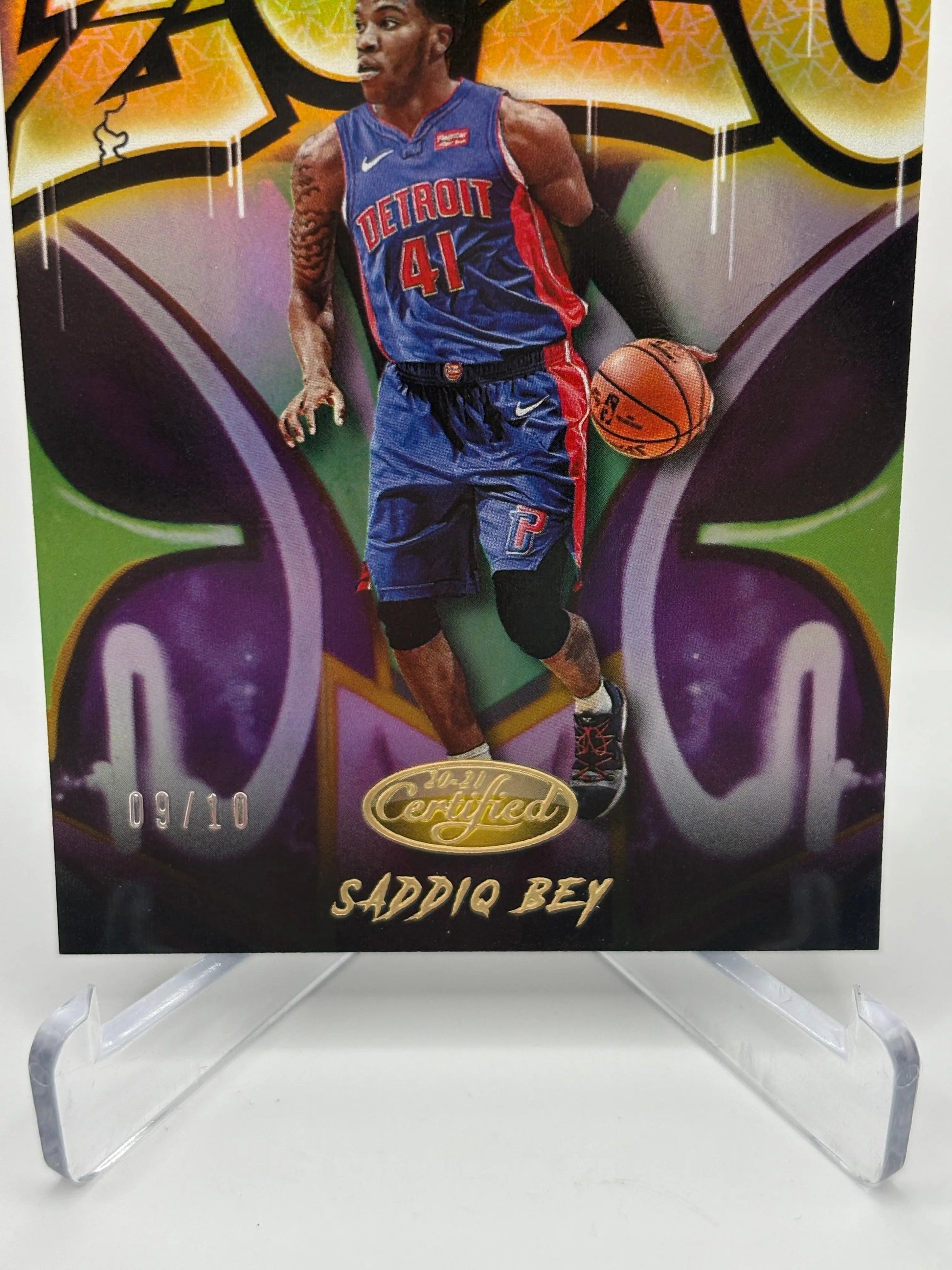 2020-21 Panini Certified Basketball #12 Saddiq Bey 2020 09/10 Pistons FRENLY BRICKS - Open 7 Days