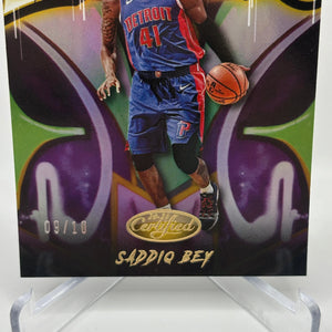 2020-21 Panini Certified Basketball #12 Saddiq Bey 2020 09/10 Pistons FRENLY BRICKS - Open 7 Days