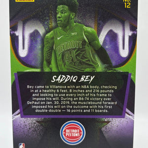 2020-21 Panini Certified Basketball #12 Saddiq Bey 2020 09/10 Pistons FRENLY BRICKS - Open 7 Days
