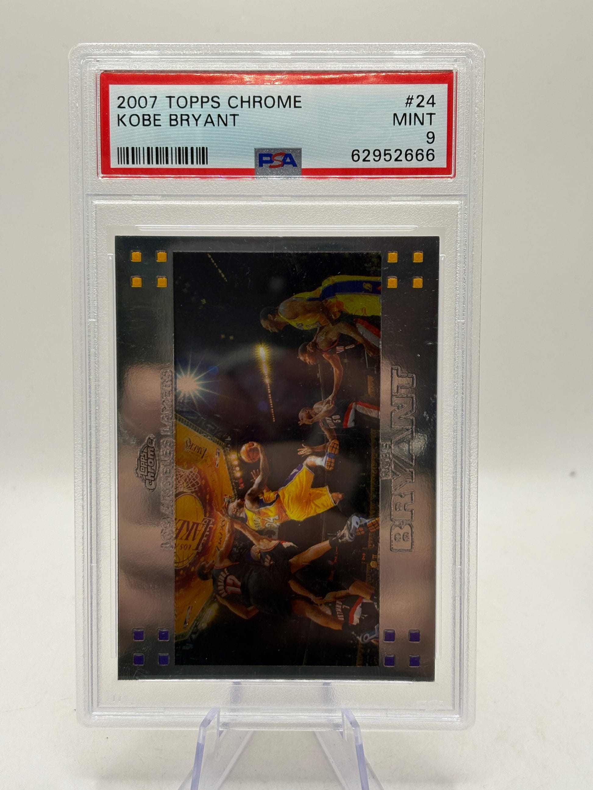2007 Topps Chrome - Kobe Bryant #24 PSA 9 Mint FRENLY BRICKS - Open 7 Days image 1