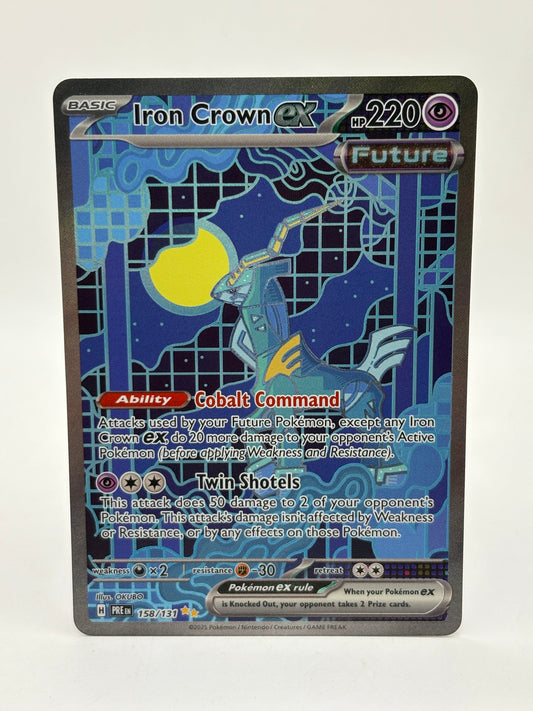 Pokemon TCG Prismatic Evolution - Iron Crown EX 158/131 Special Illustration Rare Nm FRENLY BRICKS - Open 7 Days