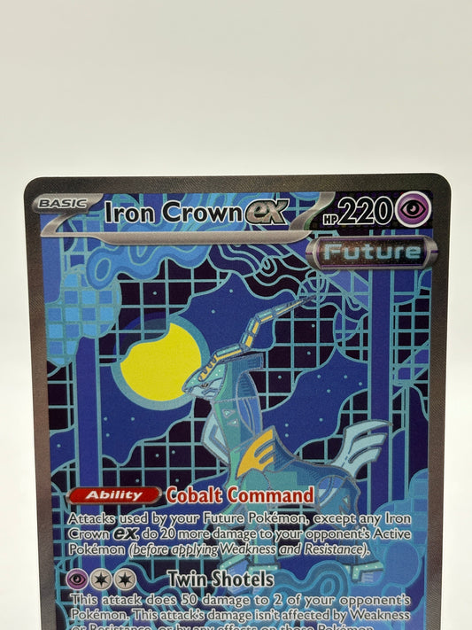 Pokemon TCG Prismatic Evolution - Iron Crown EX 158/131 Special Illustration Rare Nm FRENLY BRICKS - Open 7 Days