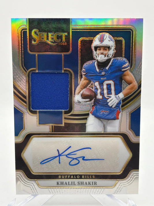 2023 Panini Select Football - #SM-KS Khalil Shakir 148/199 Patch Auto FRENLY BRICKS - Open 7 Days