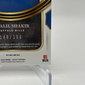 2023 Panini Select Football - #SM-KS Khalil Shakir 148/199 Patch Auto FRENLY BRICKS - Open 7 Days