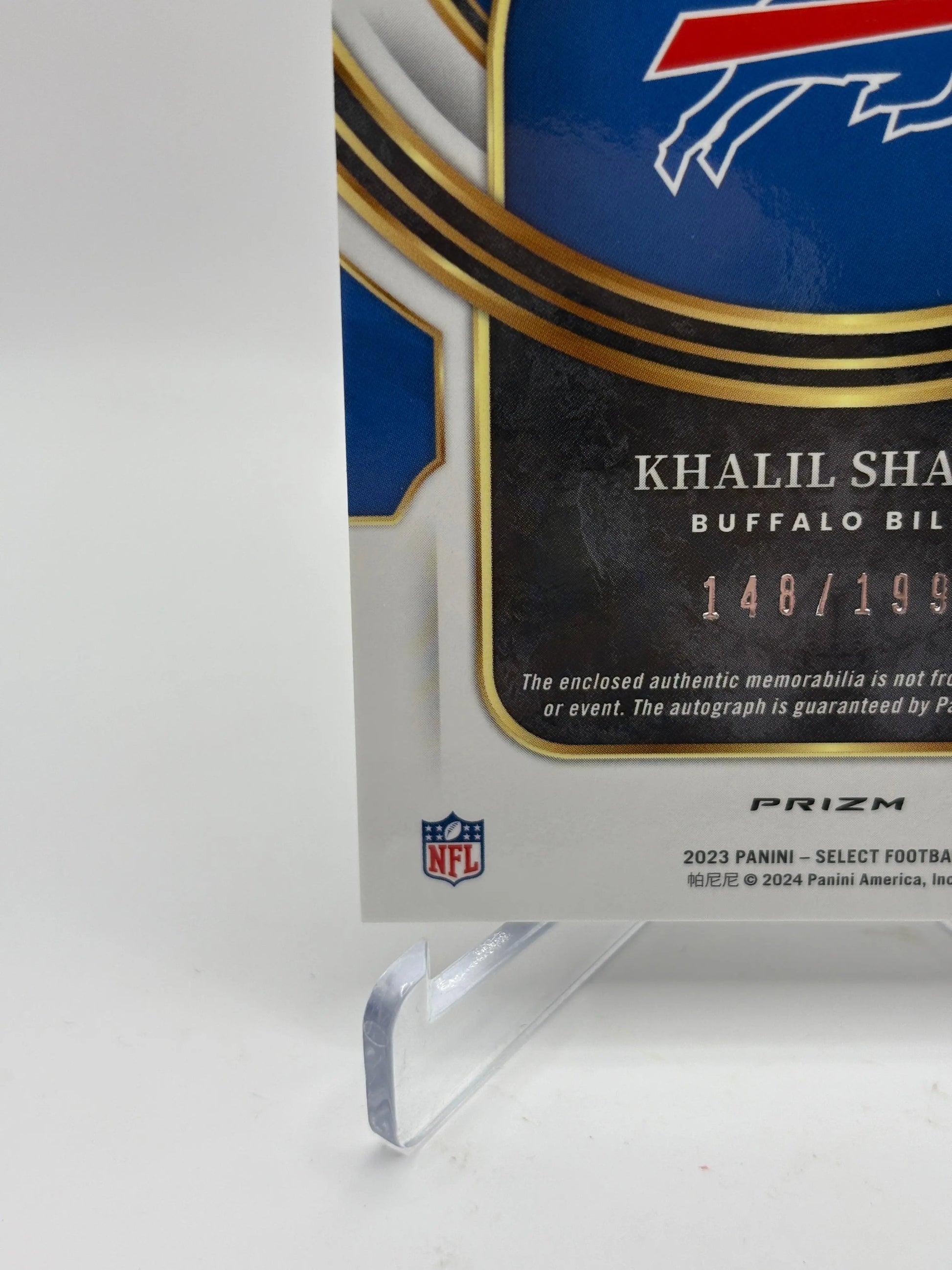 2023 Panini Select Football - #SM-KS Khalil Shakir 148/199 Patch Auto FRENLY BRICKS - Open 7 Days