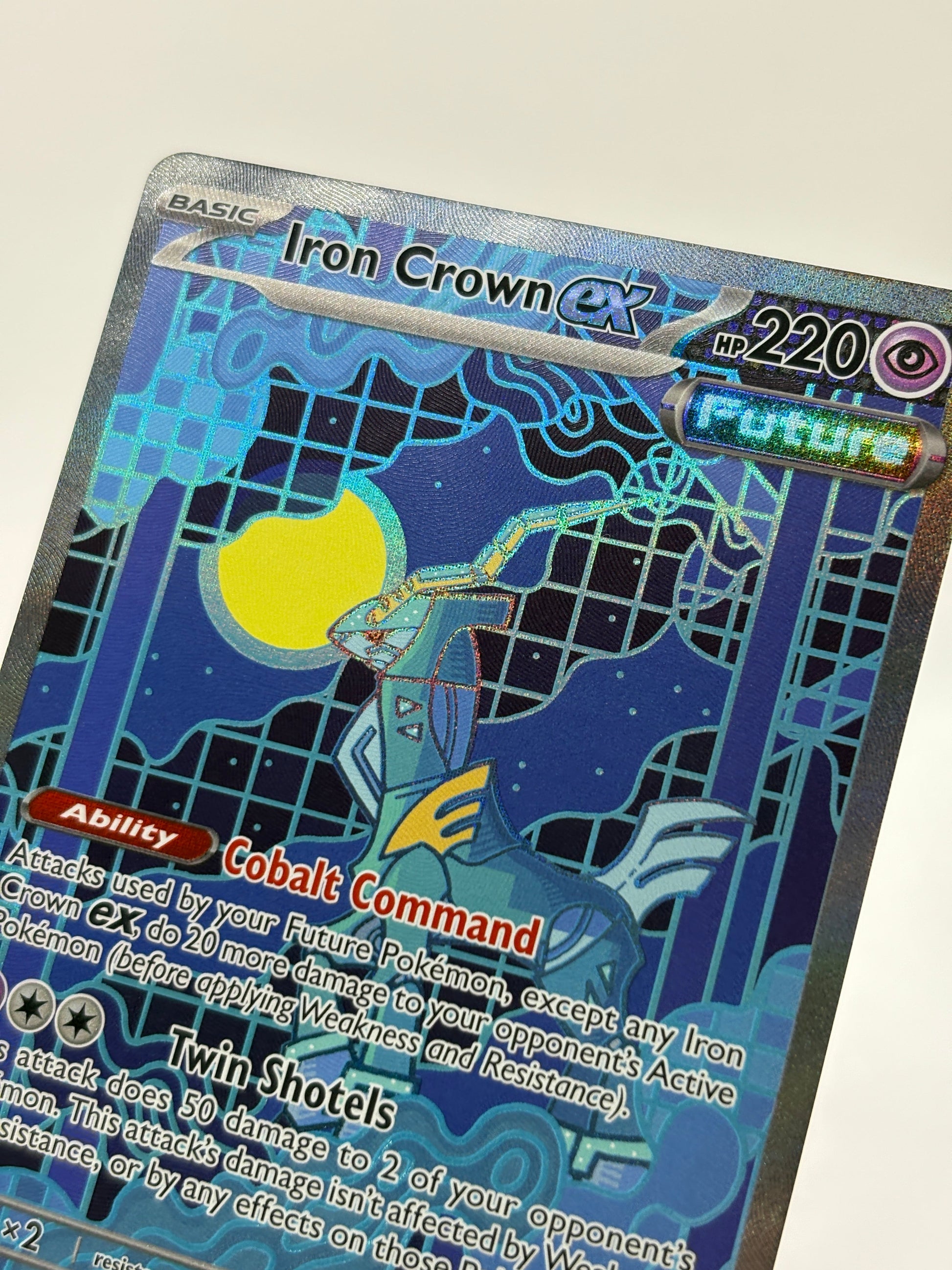 Pokemon TCG Prismatic Evolution - Iron Crown EX 158/131 Special Illustration Rare Nm FRENLY BRICKS - Open 7 Days