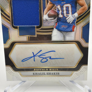 2023 Panini Select Football - #SM-KS Khalil Shakir 148/199 Patch Auto FRENLY BRICKS - Open 7 Days