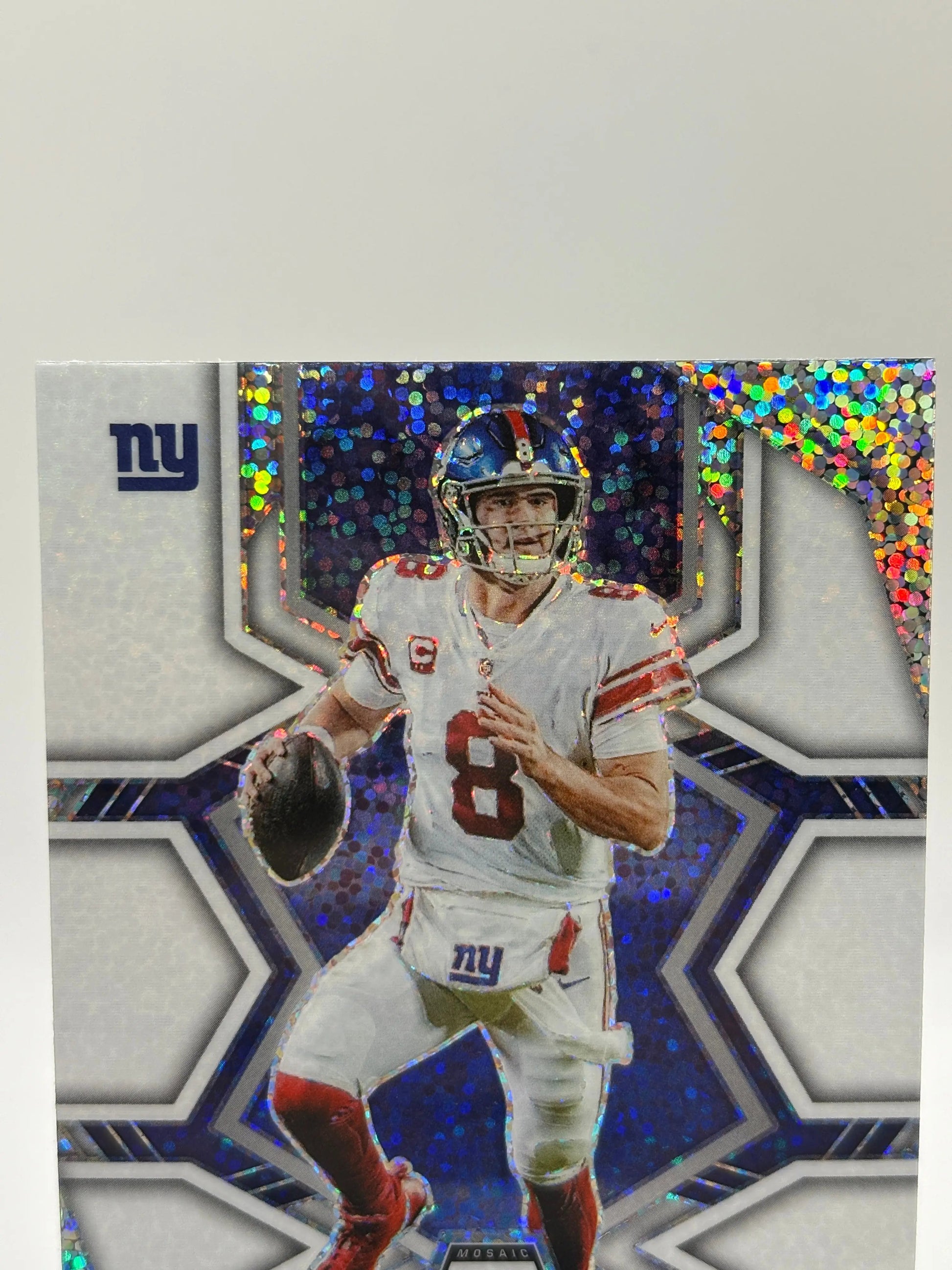 2022 Panini Mosaic Football #145 Daniel Jones White Sparkle Prizm FRENLY BRICKS - Open 7 Days