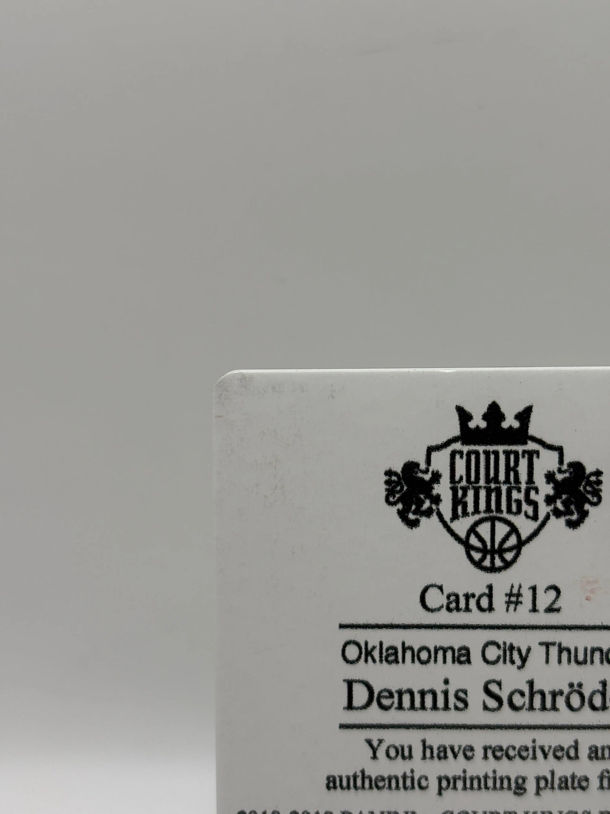 2018-19 Panini Court Kings Dennis Schroder 1/1 YELLOW PLATE FRENLY BRICKS - Open 7 Days