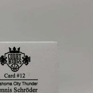 2018-19 Panini Court Kings Dennis Schroder 1/1 YELLOW PLATE FRENLY BRICKS - Open 7 Days