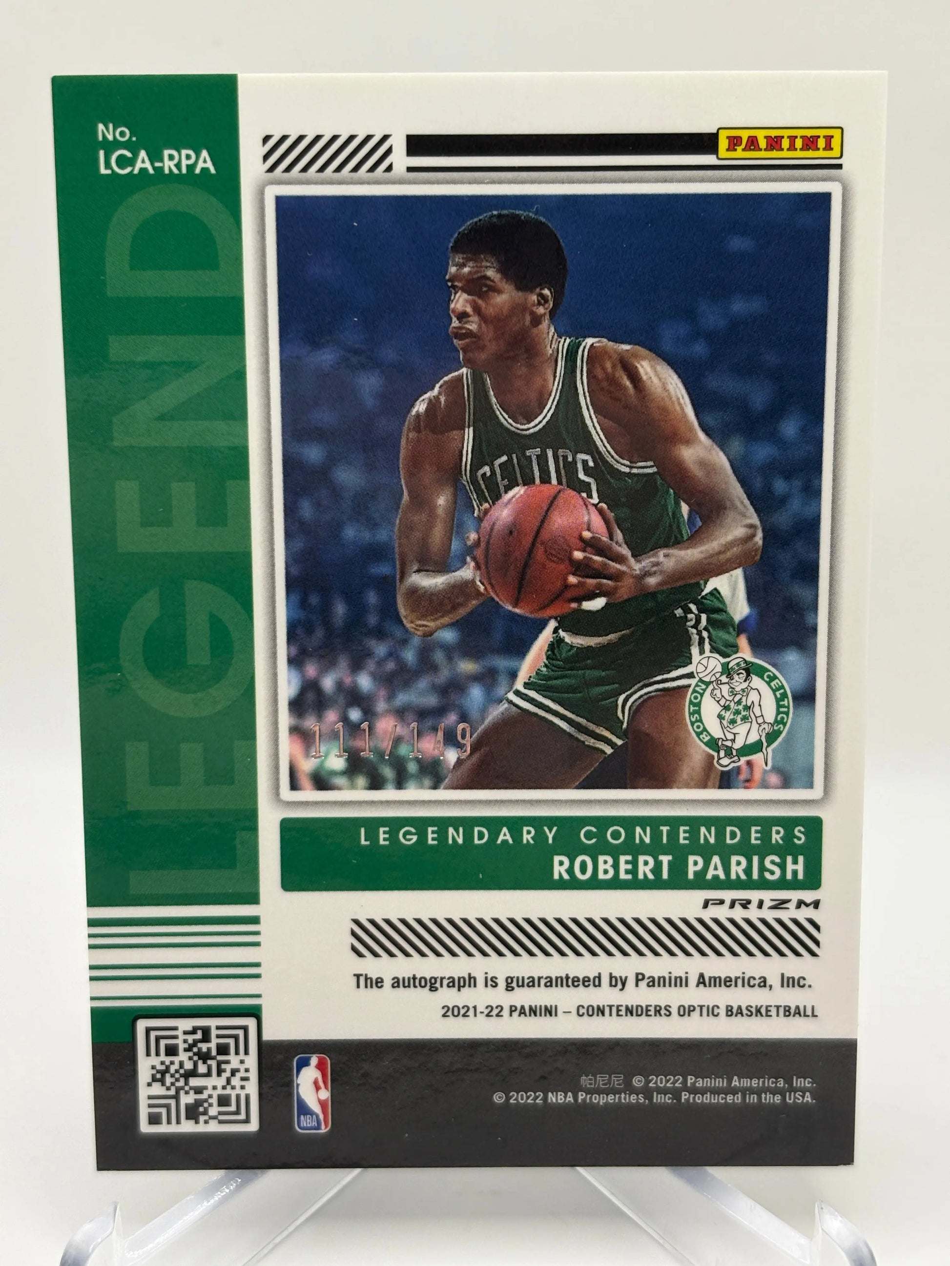 2021-22 Panini Contenders Optic #LCA-RPA Robert Parish /149 Auto FRENLY BRICKS - Open 7 Days