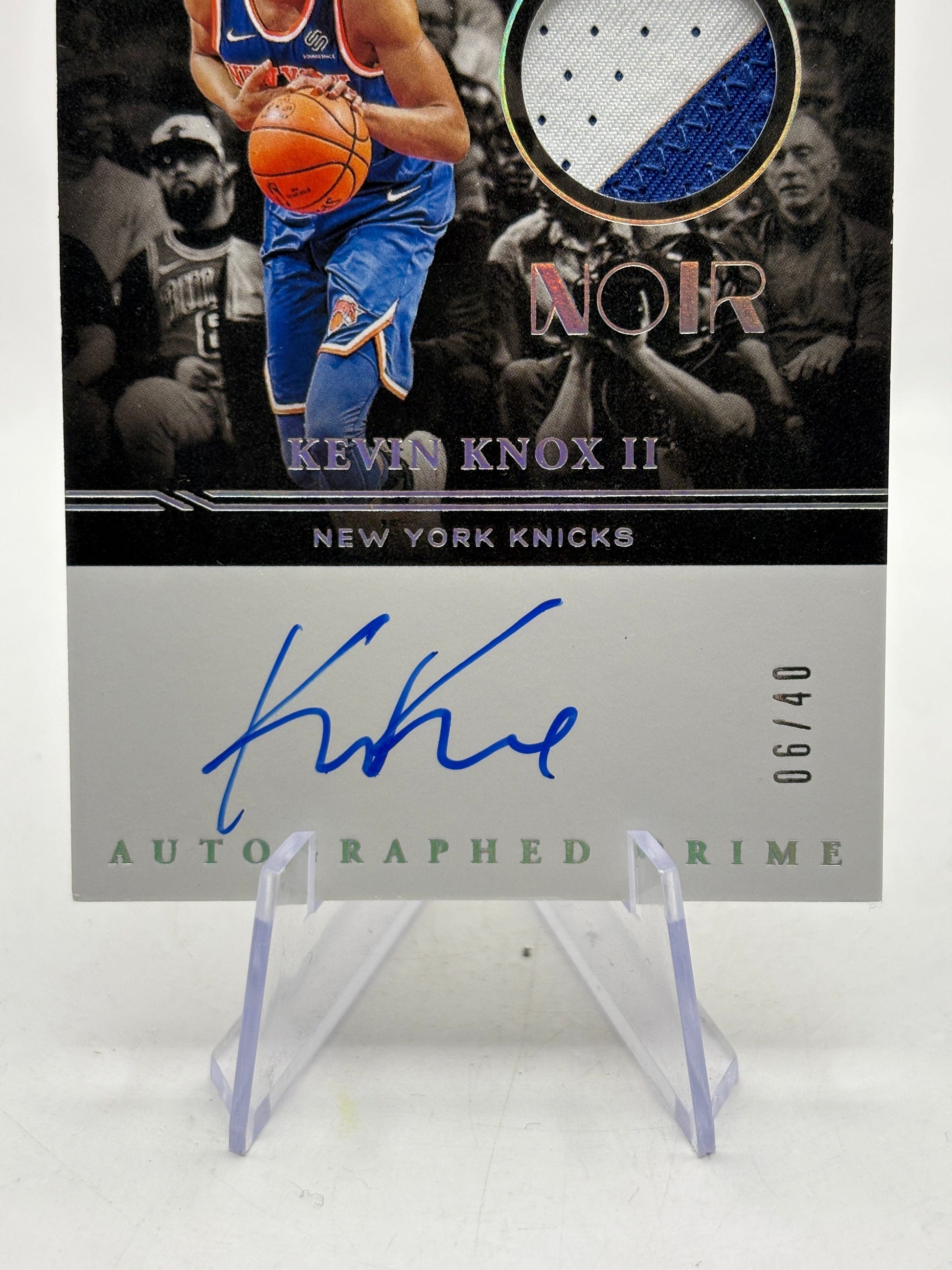 2020-21 Panini Noir - Kevin Knox II #APC-KKX On Card Auto Patch /40 FRENLY BRICKS - Open 7 Days image 2