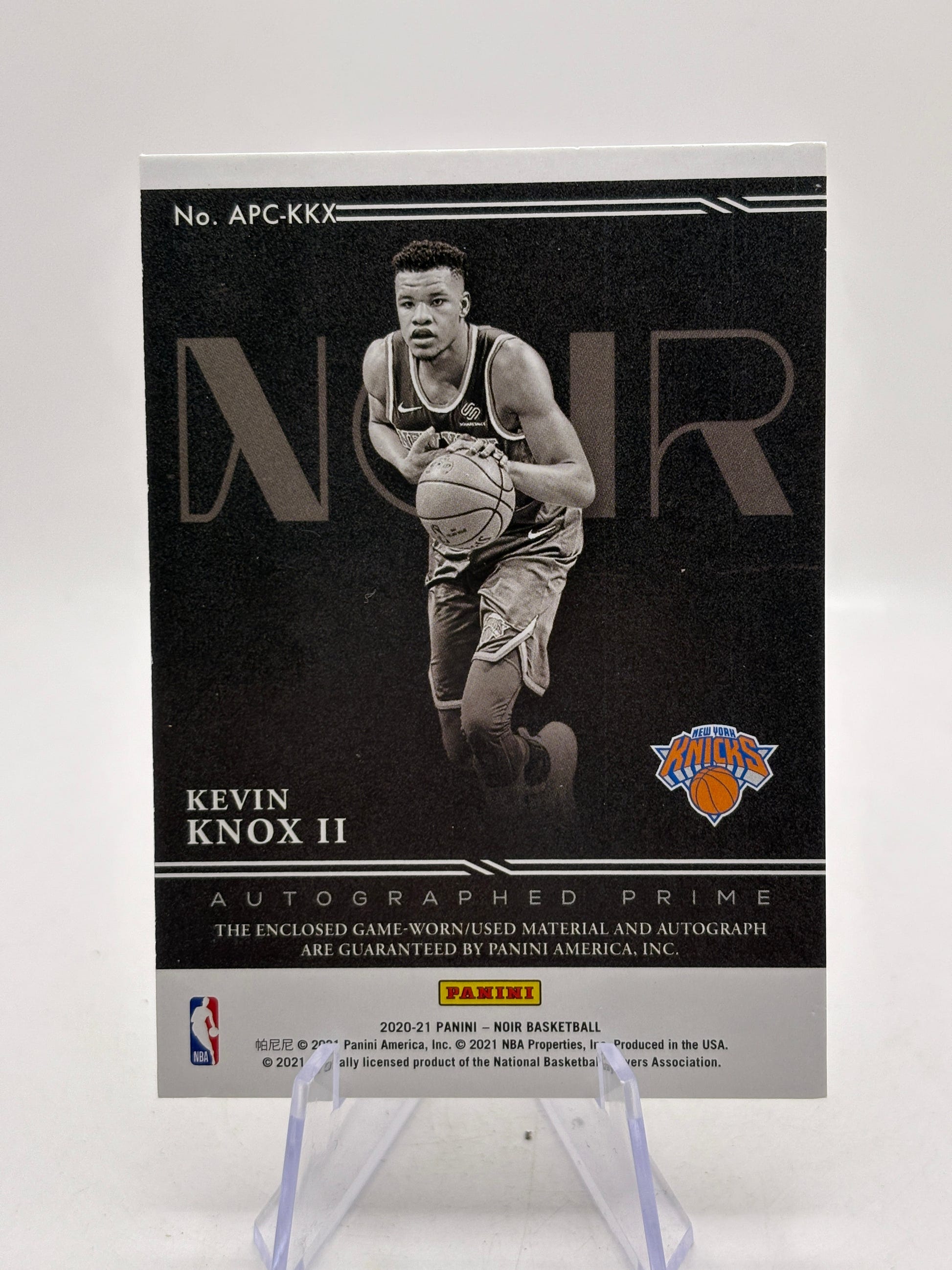 2020-21 Panini Noir - Kevin Knox II #APC-KKX On Card Auto Patch /40 FRENLY BRICKS - Open 7 Days image 4