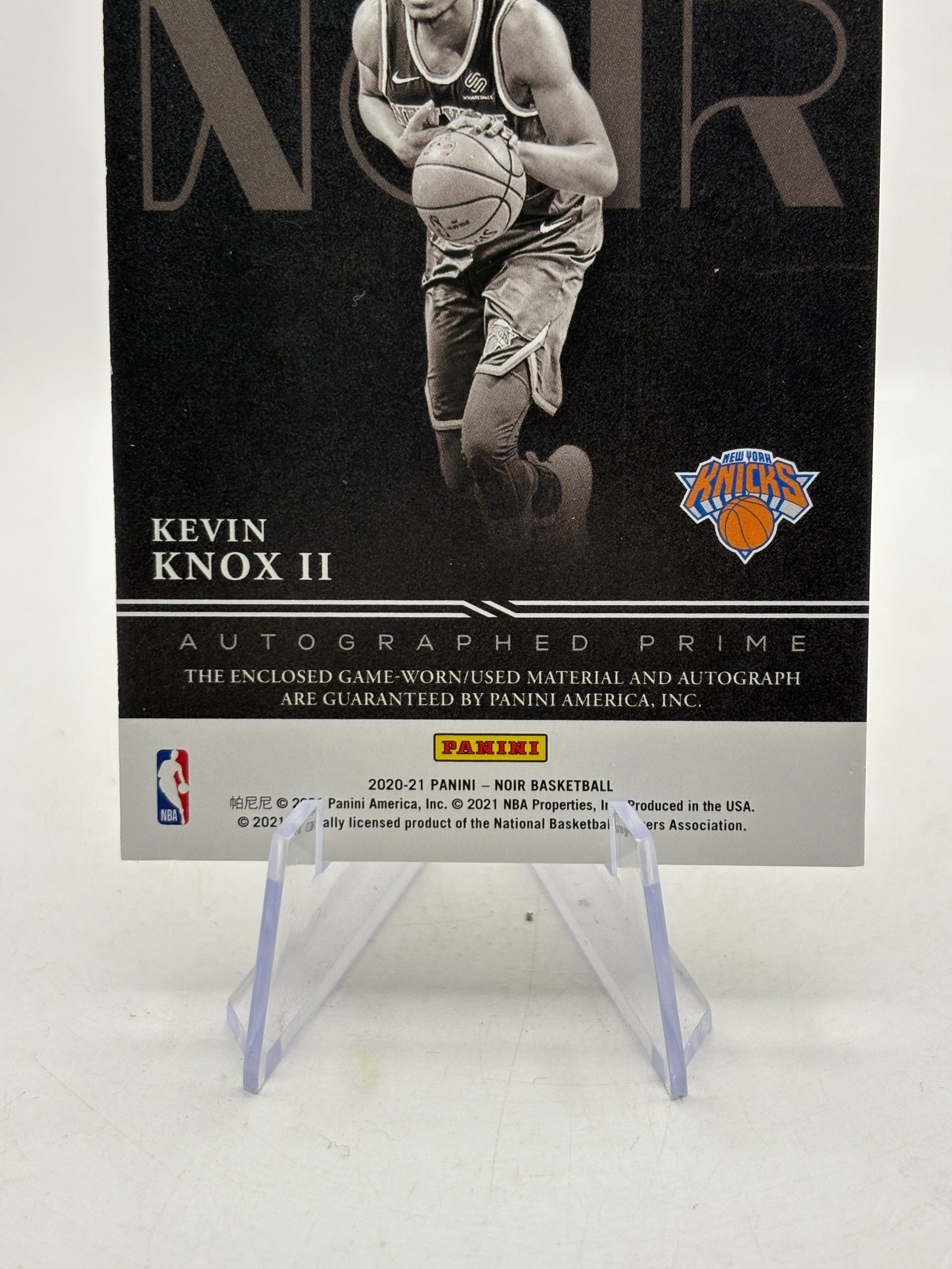 2020-21 Panini Noir - Kevin Knox II #APC-KKX On Card Auto Patch /40 FRENLY BRICKS - Open 7 Days image 6