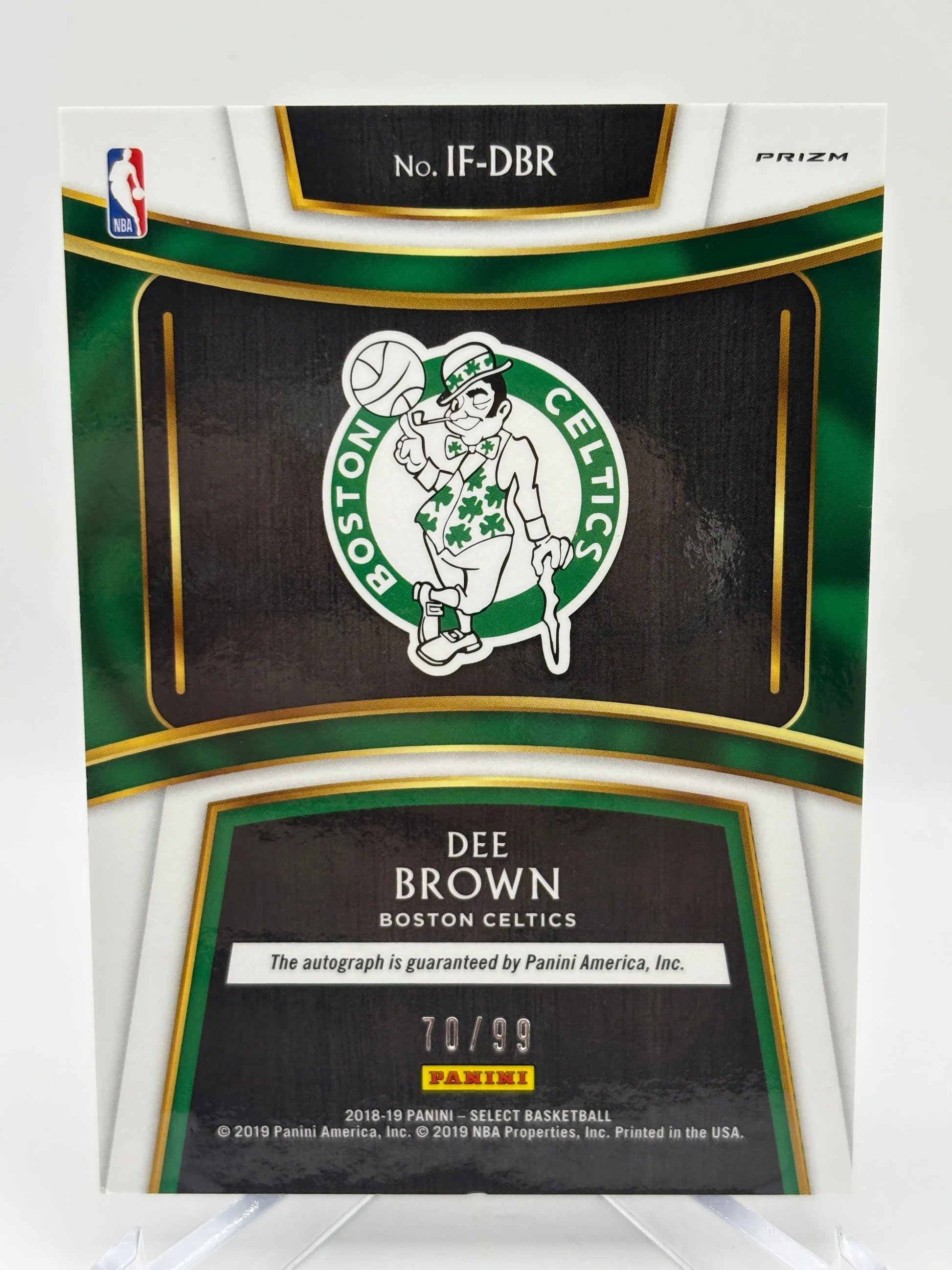 2018-19 Panini Select Basketball #IF-DBR Dee Brown /99 Auto In Flight FRENLY BRICKS - Open 7 Days