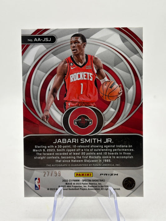 2022-23 Panini Spectra - #AA-JSJ Jabari Smith Jr. Aspiring Auto /99 FRENLY BRICKS - Open 7 Days