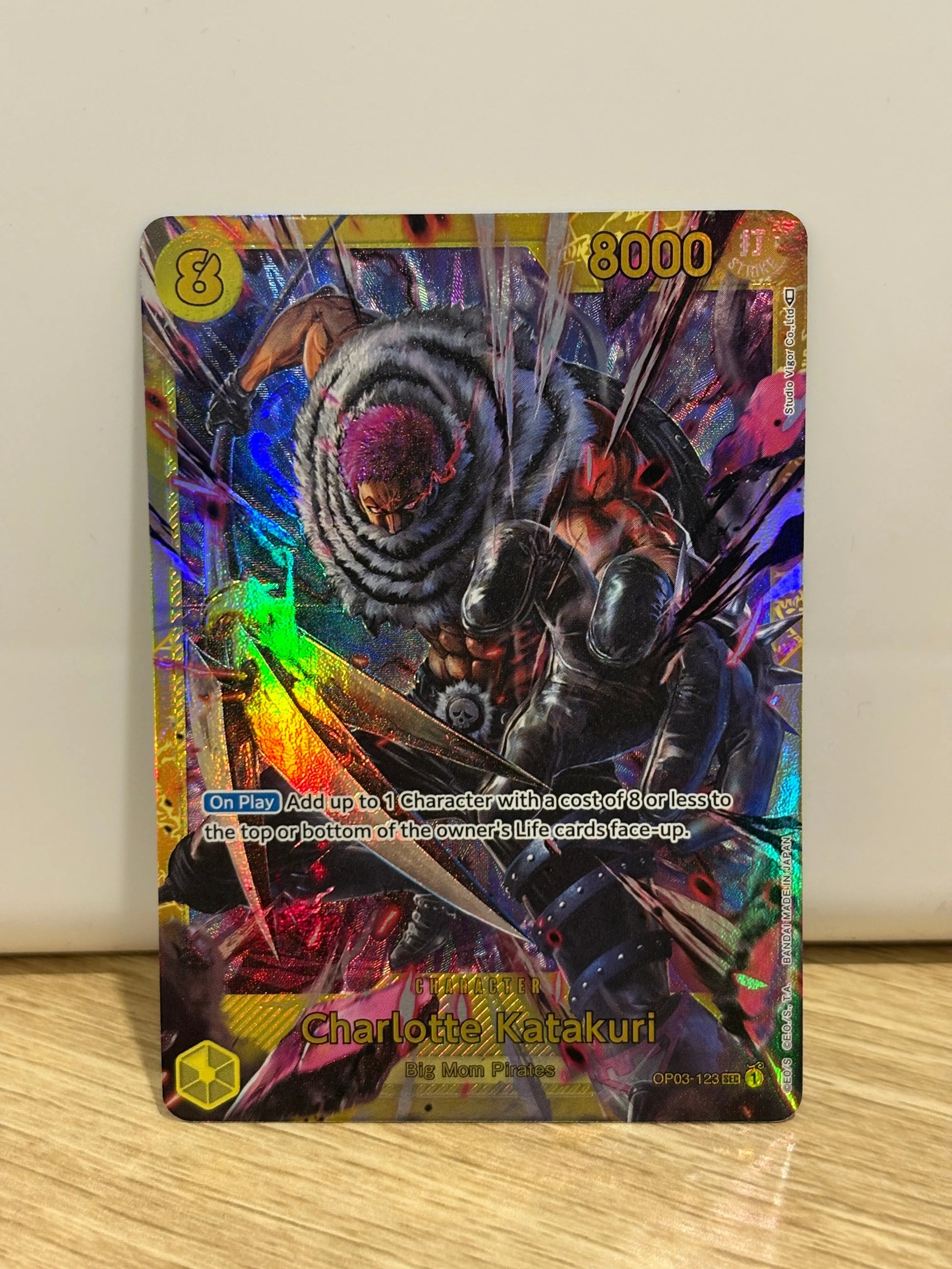 One Piece Card Game OP03-123 Charlotte Katakuri SEC PRB01 | English NM FRENLY BRICKS - Open 7 Days