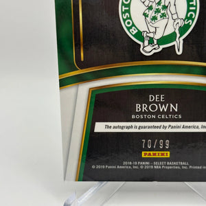 2018-19 Panini Select Basketball #IF-DBR Dee Brown /99 Auto In Flight FRENLY BRICKS - Open 7 Days