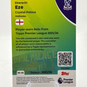 Eberechi Eze 2025-26 Topps Premier League Patch /150 FRENLY BRICKS - Open 7 Days