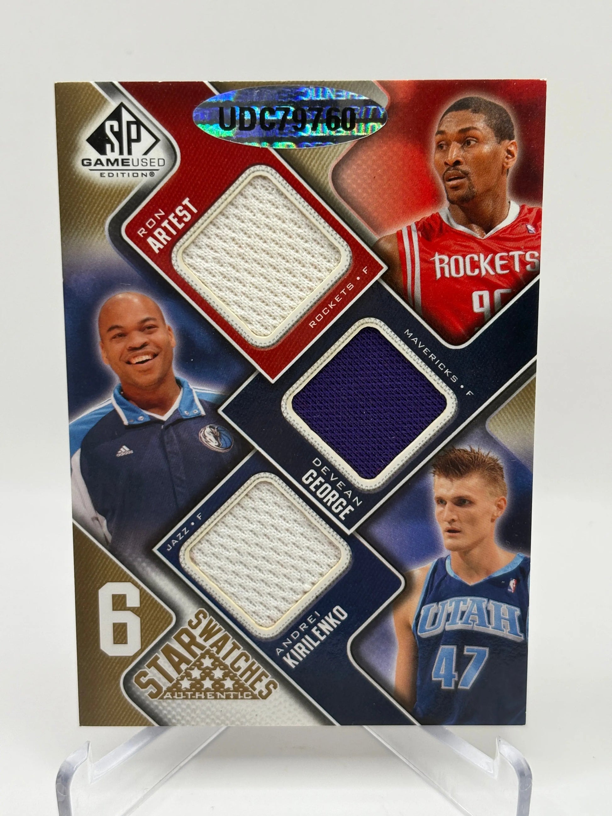 2009 SP Game Used 6 Star Swatches /65 - Ron Artest, Shawn Marion + more FRENLY BRICKS - Open 7 Days