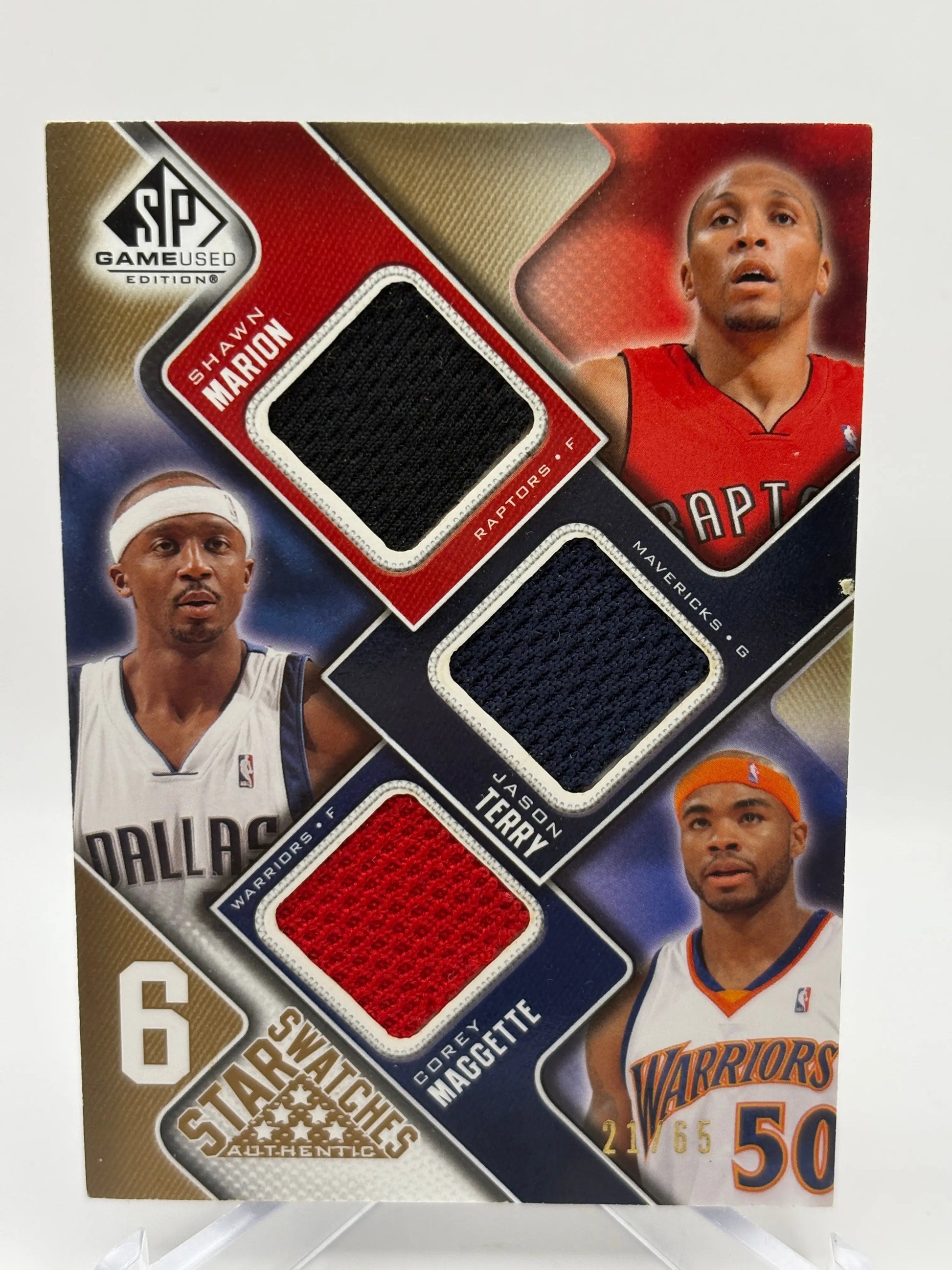 2009 SP Game Used 6 Star Swatches /65 - Ron Artest, Shawn Marion + more FRENLY BRICKS - Open 7 Days