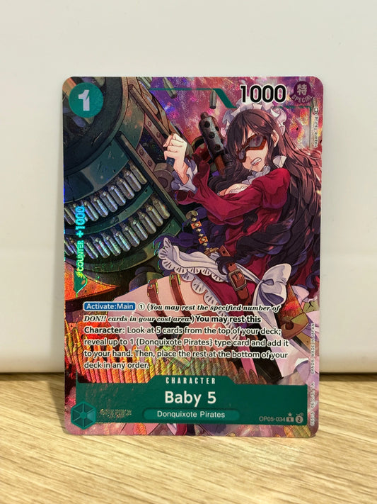 One Piece Card Game TCG Baby 5 OP05-034 Alt Art M/NM FRENLY BRICKS - Open 7 Days