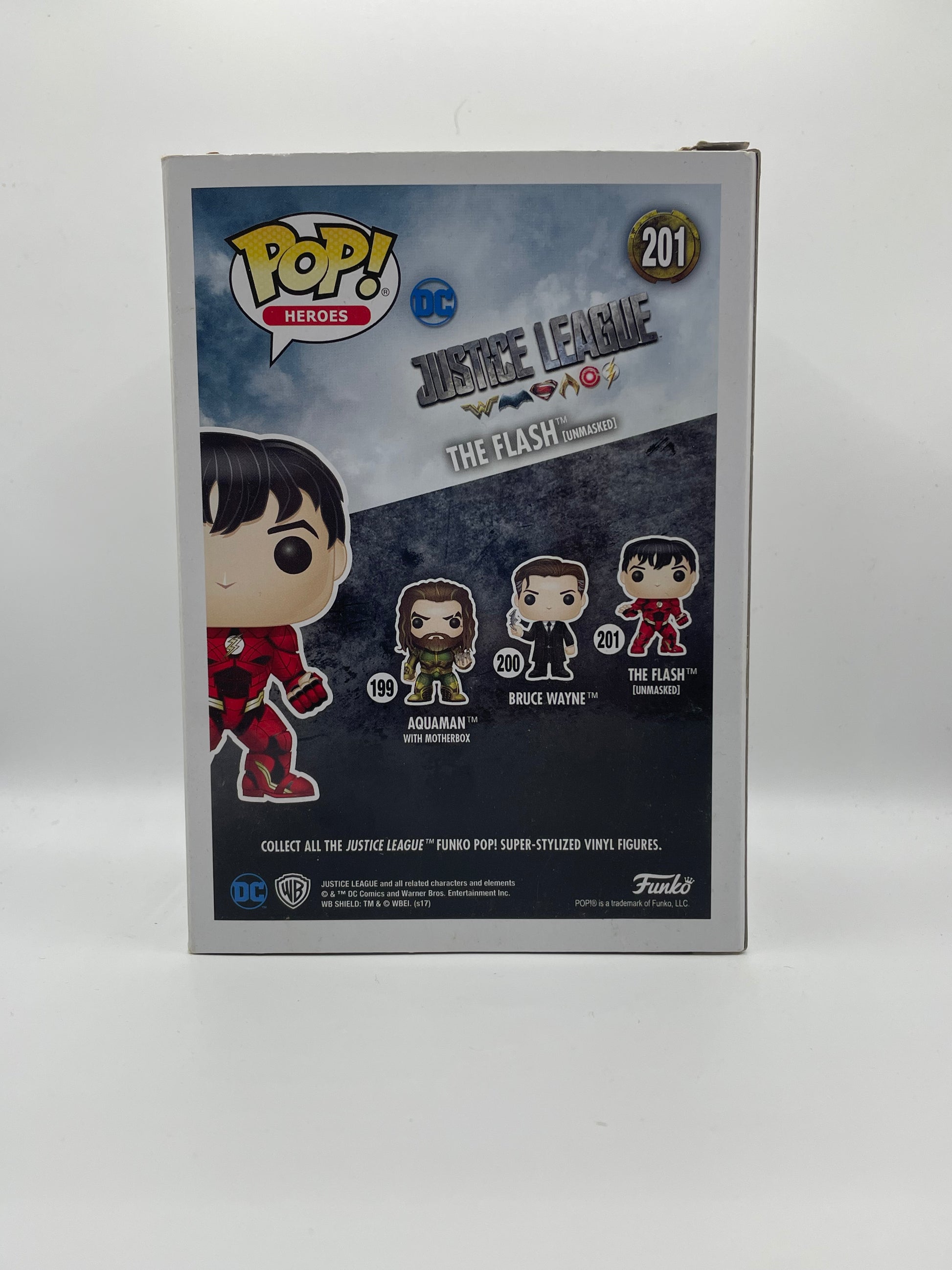 Funko POP! Heroes DC Justice league #201 The Flash ( unmasked ) FRENLY BRICKS - Open 7 Days