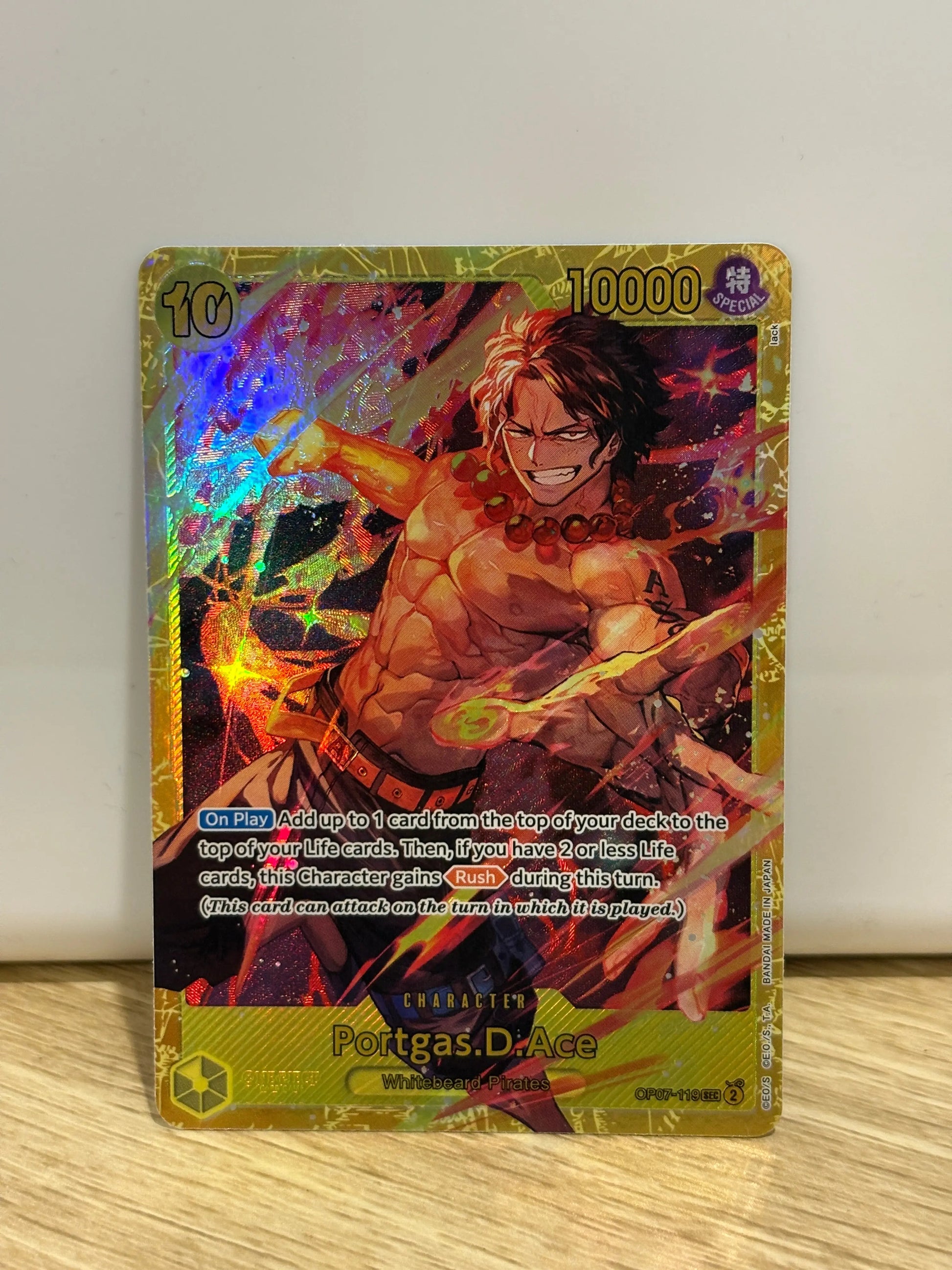 Portgas.D.Ace (119) OP07-119 500 Years in the Future Foil NM FRENLY BRICKS - Open 7 Days
