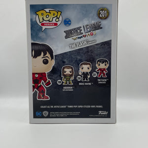 Funko POP! Heroes DC Justice league #201 The Flash ( unmasked ) FRENLY BRICKS - Open 7 Days