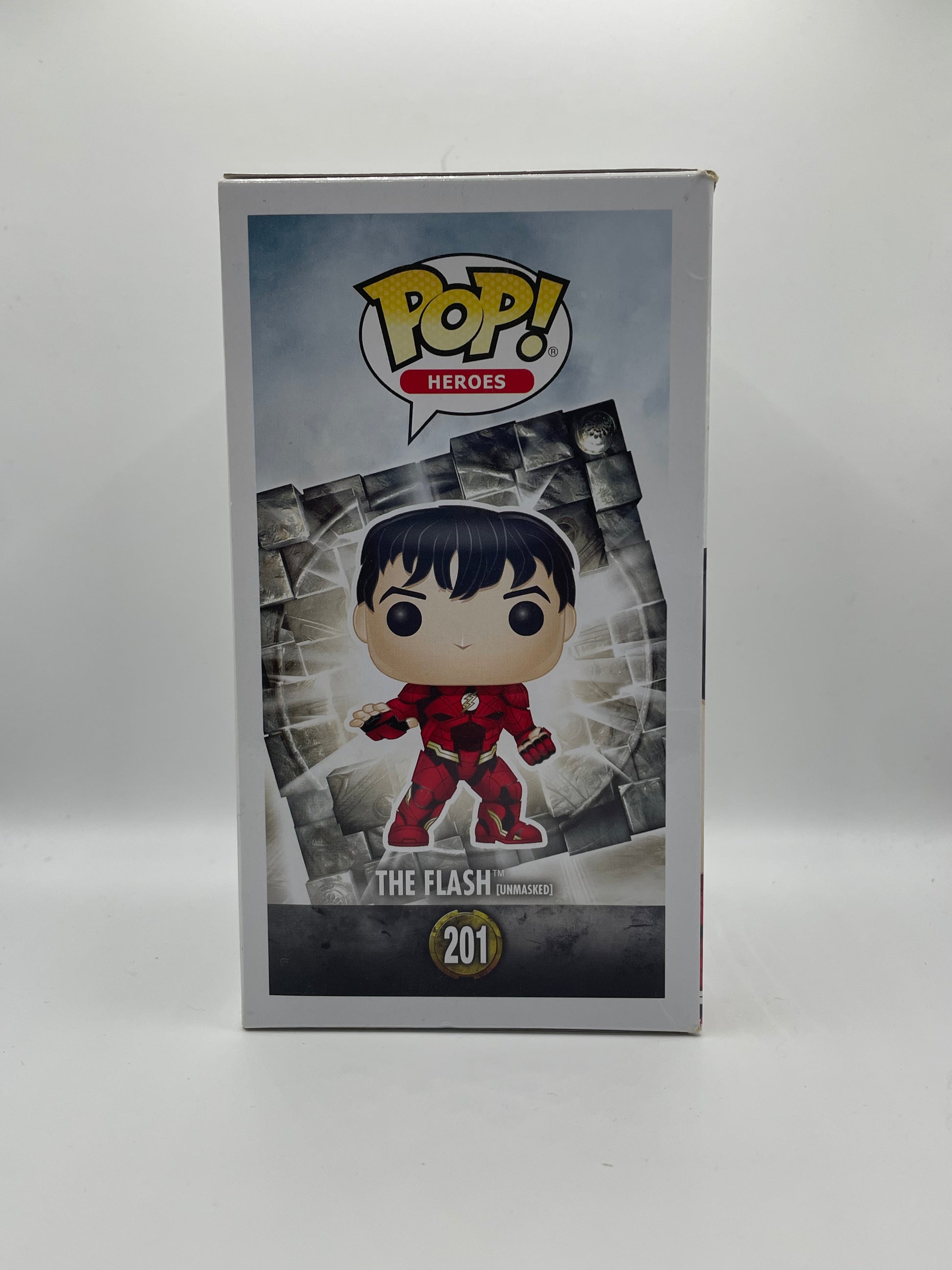 Funko POP! Heroes DC Justice league #201 The Flash ( unmasked ) FRENLY BRICKS - Open 7 Days