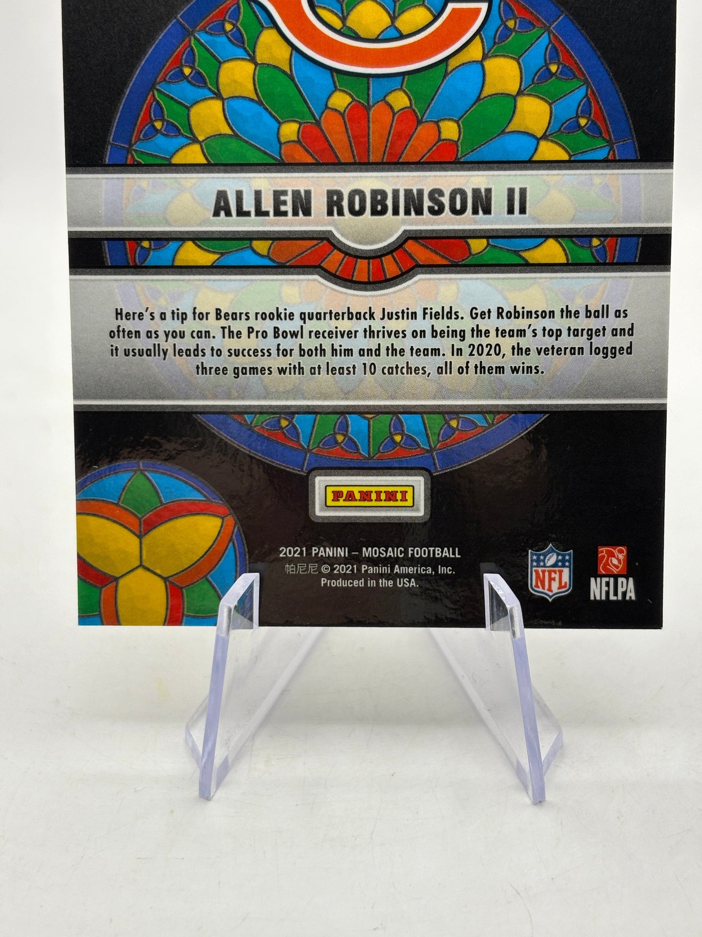 Allen Robinson II 2021 Mosaic Glass Mosaic Insert SSP #GM-20 Bears Case Hit FRENLY BRICKS - Open 7 Days