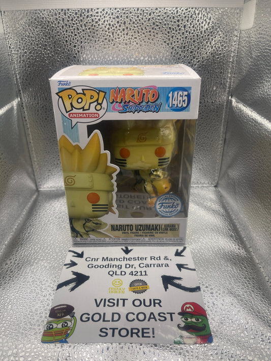 Funko POP! Naruto Uzumaki (Kurama Link Mode) Naruto Shippuden #1465 SE FRENLY BRICKS - Open 7 Days