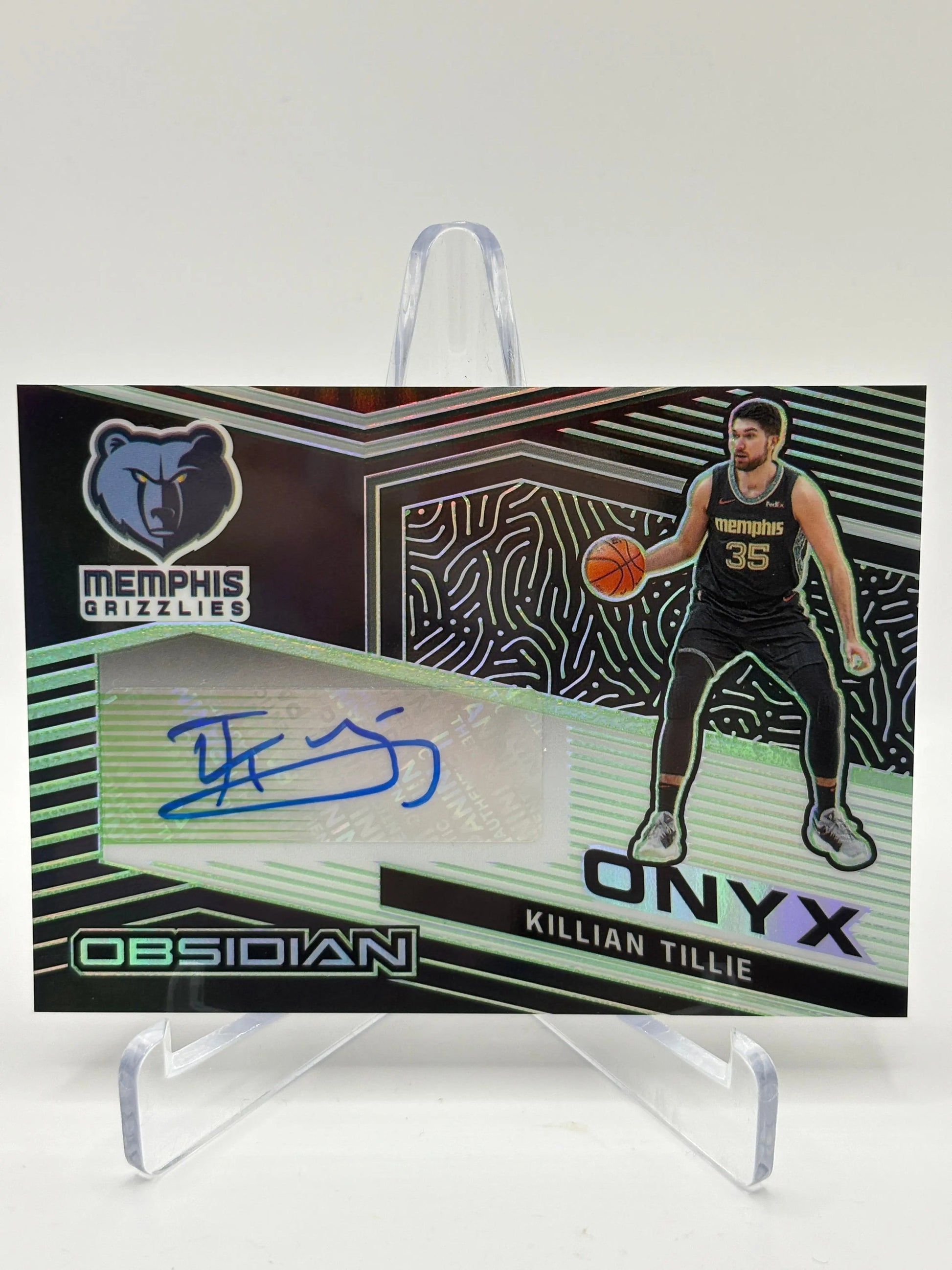 2020-21 Panini Obsidian Basketball #ONY-KLT Killian Tillie /25 Auto Green FRENLY BRICKS - Open 7 Days