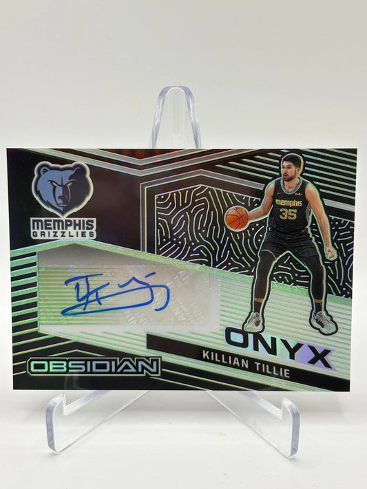 2020-21 Panini Obsidian Basketball #ONY-KLT Killian Tillie /25 Auto Green FRENLY BRICKS - Open 7 Days