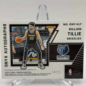 2020-21 Panini Obsidian Basketball #ONY-KLT Killian Tillie /25 Auto Green FRENLY BRICKS - Open 7 Days