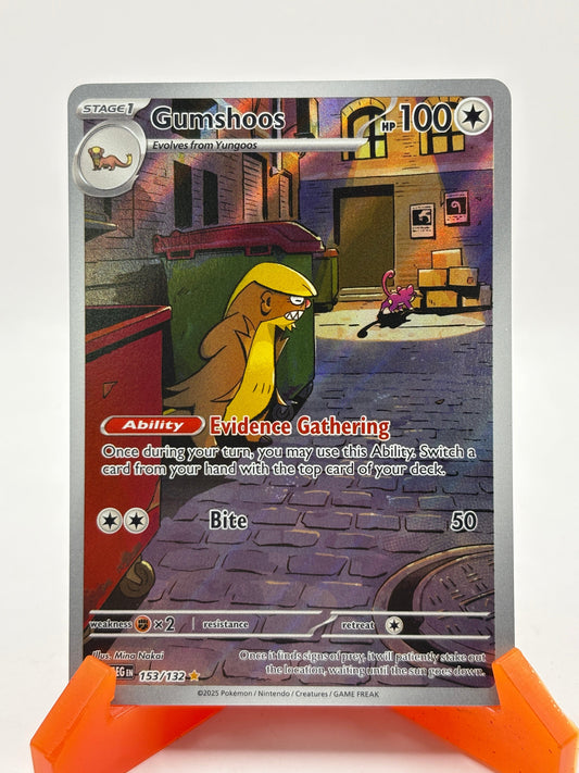 Pokemon TCG Mega Evolutions- Gumshoos 153/132 Illustration Rare NM (1) FRENLY BRICKS - Open 7 Days